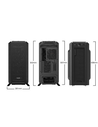 Case, BE QUIET, Silent Base 802 Black, MidiTower, Not included, ATX, EATX, MicroATX, MiniITX, Colour Black, BG039