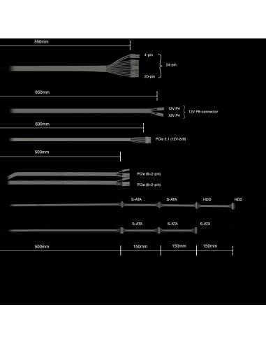 Power Supply, BE QUIET, Pure Power 13M, 550 Watts, Peak Power 600 Watts, Efficiency 80 PLUS GOLD, BP024EU