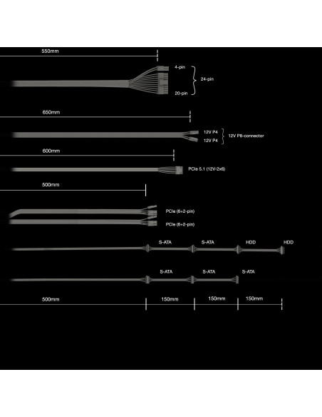 Power Supply, BE QUIET, Pure Power 13M, 550 Watts, Peak Power 600 Watts, Efficiency 80 PLUS GOLD, BP024EU
