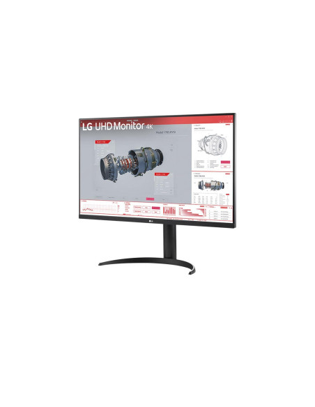 LCD Monitor, LG, 31.5 ", 3840 x 2160 pixels, 4K Ultra HD, Flat, 32BR55UK-B