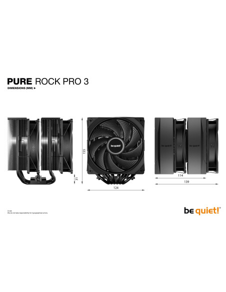 CPU COOLER S_MULTI/PURE ROCK PRO 3 BK042 BE QUIET