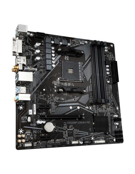 Mainboard, GIGABYTE, AMD A520, SAM4, Micro-ATX, Memory DDR4, Memory slots 4, A520MDS3HAC1.4