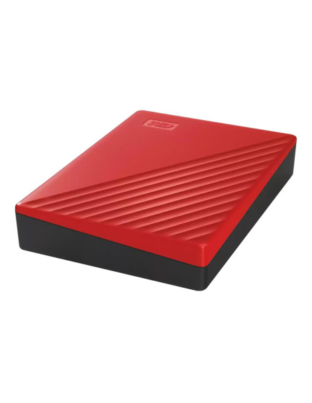 External HDD, WESTERN DIGITAL, My Passport, 6TB, USB 2.0, USB 3.2, Colour Red, WDBR9S0060BRD-WESN