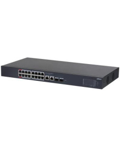Switch, DAHUA, Desktop/pedestal, Rack, 16x10Base-T / 100Base-TX / 1000Base-T, 2xSFP, PoE ports 16, CS4220-16GT-240