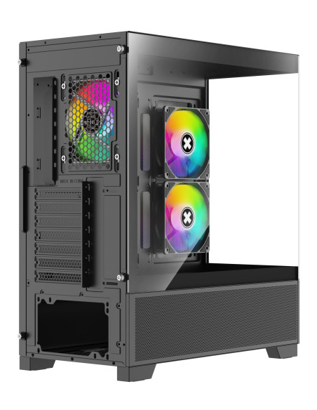 Case, XILENCE, XG172, MidiTower, Case product features Fan control panel/Transparent panel, Not included, Colour Black, XG172