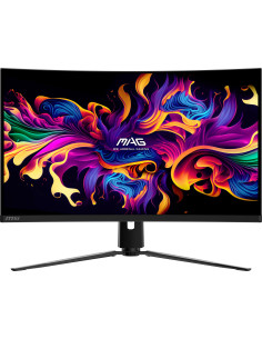 Monitor, MSI, MAG 321CUP QD-OLED, 31.5", Gaming/Curved/4K, Panel QD-OLED, 3840x2160, 16:9, 165 Hz, 0.03 ms, MAG321CUPQD-OLED