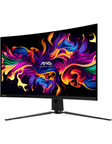 Monitor, MSI, MAG 321CUP QD-OLED, 31.5", Gaming/Curved/4K, Panel QD-OLED, 3840x2160, 16:9, 165 Hz, 0.03 ms, MAG321CUPQD-OLED