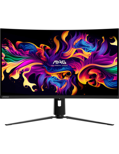 Monitor, MSI, MAG 321CUP QD-OLED, 31.5", Gaming/Curved/4K, Panel QD-OLED, 3840x2160, 16:9, 165 Hz, 0.03 ms, MAG321CUPQD-OLED