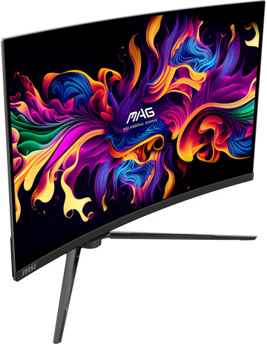 Monitor, MSI, MAG 321CUP QD-OLED, 31.5", Gaming/Curved/4K, Panel QD-OLED, 3840x2160, 16:9, 165 Hz, 0.03 ms, MAG321CUPQD-OLED