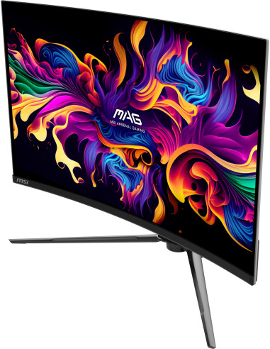 Monitor, MSI, MAG 321CUP QD-OLED, 31.5", Gaming/Curved/4K, Panel QD-OLED, 3840x2160, 16:9, 165 Hz, 0.03 ms, MAG321CUPQD-OLED