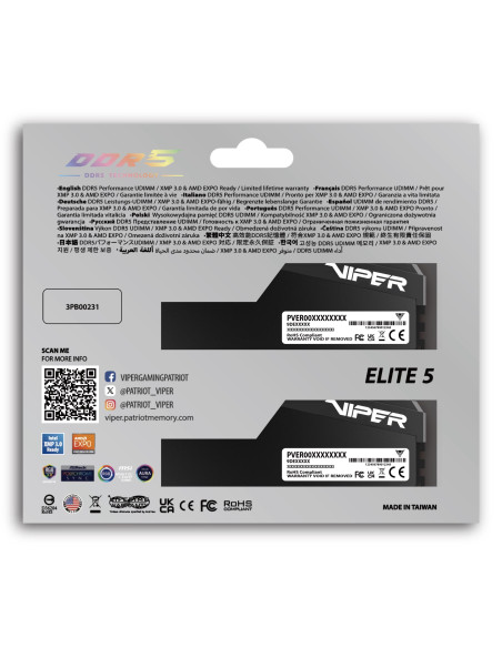 MEMORY DIMM 32GB DDR5-6000/KIT2 VEUR532G6028K PATRIOT