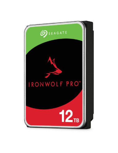 HDD, SEAGATE, IronWolf Pro, 12TB, SATA, 256 MB, 7200 rpm, 3,5", ST12000NT001
