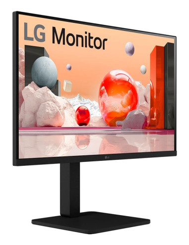 LCD Monitor, LG, 27", Panel IPS, 1920x1080, 16:9, 100Hz, Matte, Speakers, Swivel, Pivot, Height adjustable, Tilt, Colour Black,