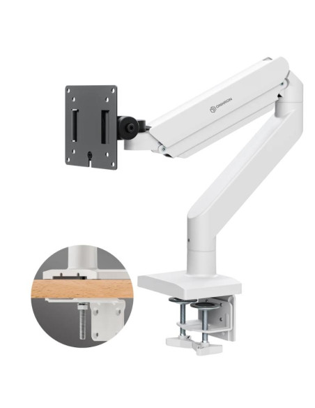 MONITOR ACC DESK MOUNT/15-42" BLK/WHT G110-BW ONKRON