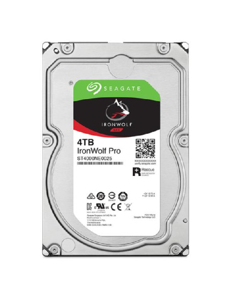 HDD, SEAGATE, IronWolf Pro, 4TB, SATA, 256 MB, 7200 rpm, 3,5", ST4000NT001