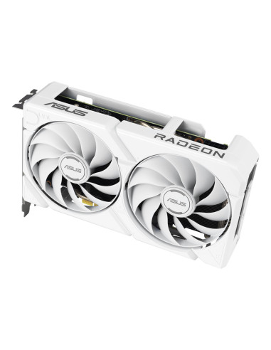 Graphics Card, ASUS, AMD, Radeon RX 9060 XT, 16 GB, GDDR6, PCI Express 5.0, Active, DUAL-RX9060XT-16G-WH