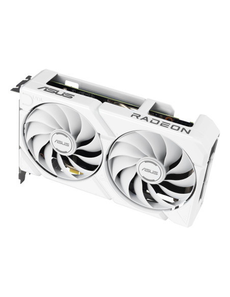 Graphics Card, ASUS, AMD, Radeon RX 9060 XT, 16 GB, GDDR6, PCI Express 5.0, Active, DUAL-RX9060XT-16G-WH