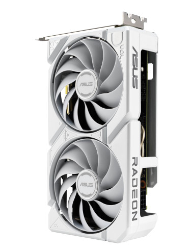 Graphics Card, ASUS, AMD, Radeon RX 9060 XT, 16 GB, GDDR6, PCI Express 5.0, Active, DUAL-RX9060XT-16G-WH