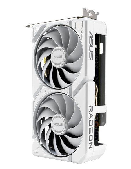 Graphics Card, ASUS, AMD, Radeon RX 9060 XT, 16 GB, GDDR6, PCI Express 5.0, Active, DUAL-RX9060XT-16G-WH