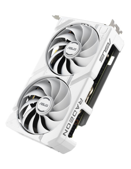 Graphics Card, ASUS, AMD, Radeon RX 9060 XT, 16 GB, GDDR6, PCI Express 5.0, Active, DUAL-RX9060XT-16G-WH