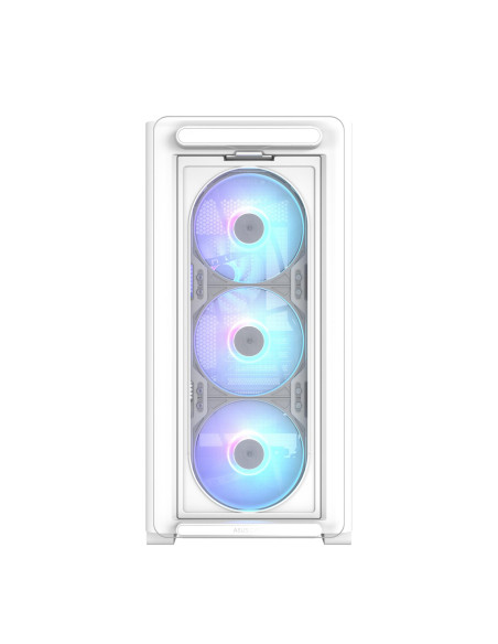 Case, ASUS, A23 PLUS, MidiTower, Case product features Transparent panel, MicroATX, MiniITX, Colour White, A23PLUSTG/ARGBWHITE