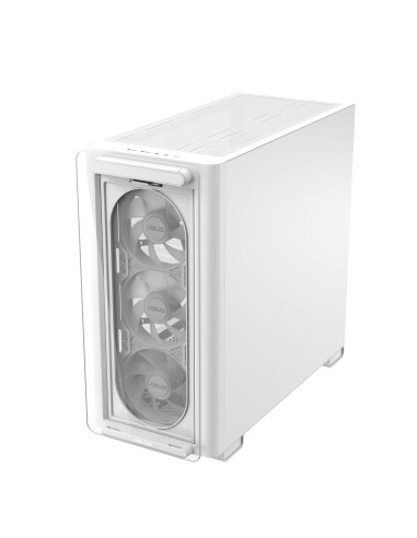 Case, ASUS, A23 PLUS, MidiTower, Case product features Transparent panel, MicroATX, MiniITX, Colour White, A23PLUSTG/ARGBWHITE