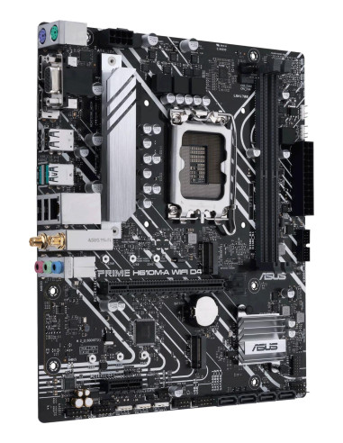 Mainboard, ASUS, Intel H610, LGA1700, Micro-ATX, Memory DDR4, Memory slots 2, 1xPCI-Express 3.0 1x, 1xPCI-Express 4.0 16x, 2xM.