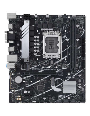 Mainboard, ASUS, Intel B760 Express, LGA1700, Micro-ATX, Memory DDR4, Memory slots 2, 2xPCI-Express 4.0 1x, 1xPCI-Express 4.0 1
