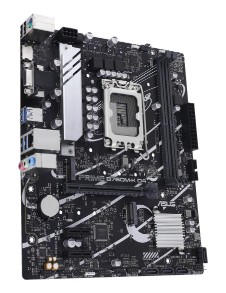 Mainboard, ASUS, Intel B760 Express, LGA1700, Micro-ATX, Memory DDR4, Memory slots 2, 2xPCI-Express 4.0 1x, 1xPCI-Express 4.0 1