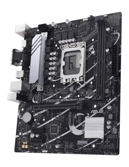 Mainboard, ASUS, Intel B760 Express, LGA1700, Micro-ATX, Memory DDR4, Memory slots 2, 2xPCI-Express 4.0 1x, 1xPCI-Express 4.0 1
