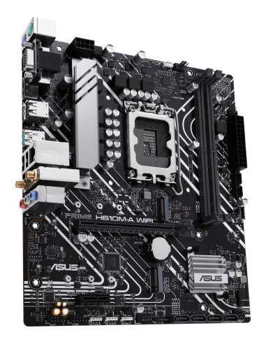 Mainboard, ASUS, Intel H610, LGA 1700, micro ATX, RAM DDR5-SDRAM, 2xSlots, Wi-Fi Yes, Bluetooth Yes, 2xNumber of M.2 (M) slots,