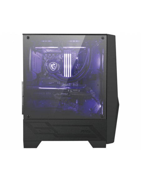 Case, MSI, MAG FORGE 100M, MidiTower, Not included, ATX, MicroATX, MiniITX, Colour Black, MAGFORGE100M