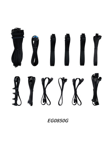 Power Supply, LIAN LI, EDGE GOLD 850, 850 Watts, Efficiency 80 PLUS GOLD, PFC Active, G9P.EG0850G.B000.EU