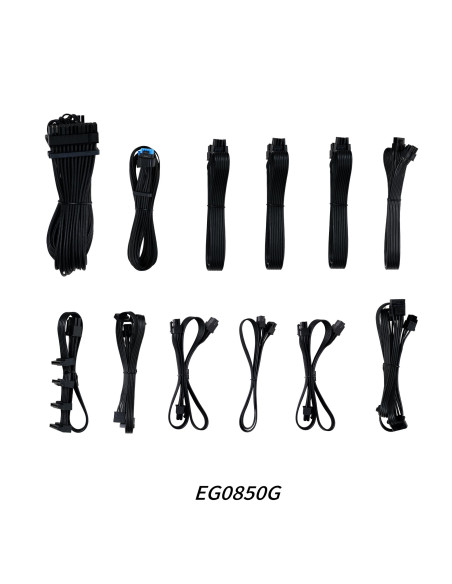 Power Supply, LIAN LI, EDGE GOLD 850, 850 Watts, Efficiency 80 PLUS GOLD, PFC Active, G9P.EG0850G.B000.EU