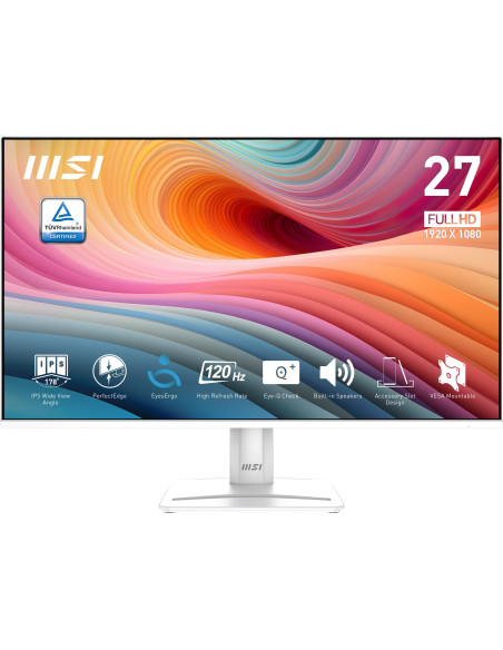 LCD Monitor, MSI, PRO MP275W E2, 27", Business, 1920x1080, 16:9, 120 ??, 1 ms, Speakers, PROMP275WE2
