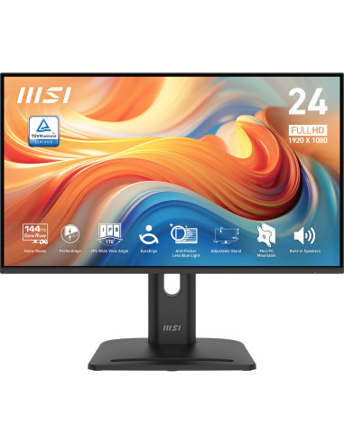LCD Monitor, MSI, PRO MP245PG E14, 23.8", Business, Panel IPS, 1920x1080, 16:9, 144 Hz, 1 ms, Speakers, PROMP245PGE14