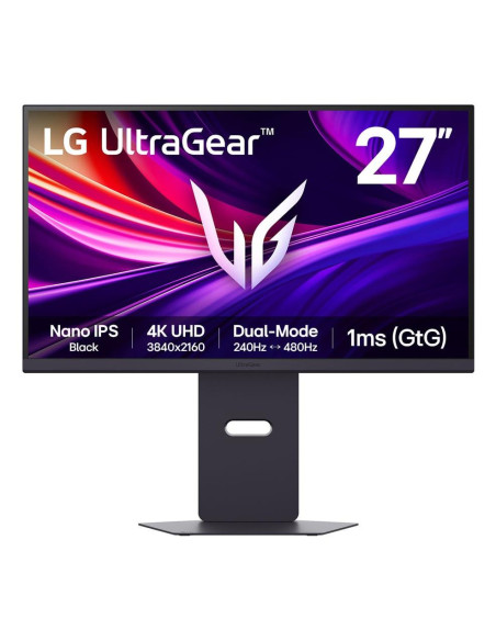 LCD Monitor, LG, 27 ", 3840 x 2160 pixels, 4K Ultra HD, Native aspect ratio 16:9, Flat, 27G850A-B