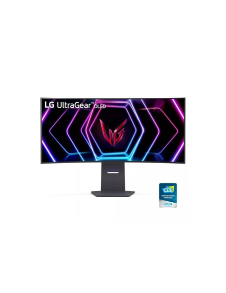 Monitor, LG, 34 ", 3440 x 1440 pixels, Wide Quad HD, Native aspect ratio 21:9, OLED, Curved, 39GS95QE-B