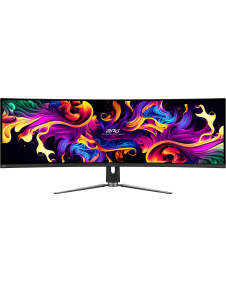 Monitor, MSI, MPG 491CQP QD-OLED, 49", Gaming/Curved, Panel QD-OLED, 5120x1440, 32:9, 144Hz, Matte, 0.03 ms, Swivel, Height adj