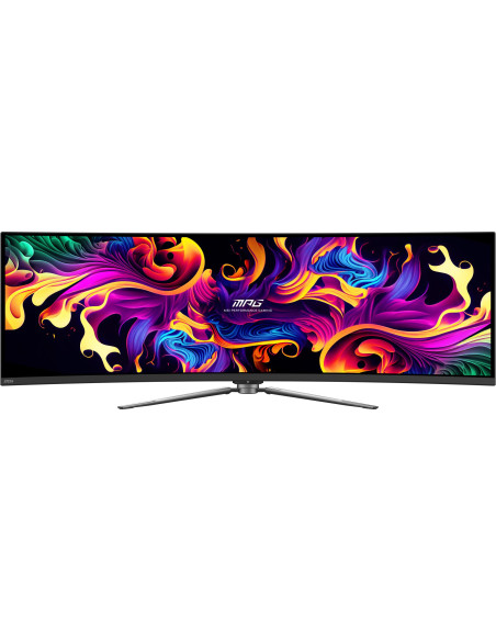 Monitor, MSI, MPG 491CQP QD-OLED, 49", Gaming/Curved, Panel QD-OLED, 5120x1440, 32:9, 144Hz, Matte, 0.03 ms, Swivel, Height adj