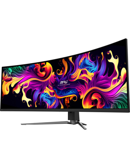 Monitor, MSI, MPG 491CQP QD-OLED, 49", Gaming/Curved, Panel QD-OLED, 5120x1440, 32:9, 144Hz, Matte, 0.03 ms, Swivel, Height adj