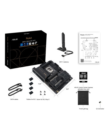 Mainboard, ASUS, Intel Z890, LGA1851, ATX, Memory DDR5, Memory slots 4, 1xPCI-Express 4.0 16x, 2xPCI-Express 5.0 16x, 5xM.2, 1x