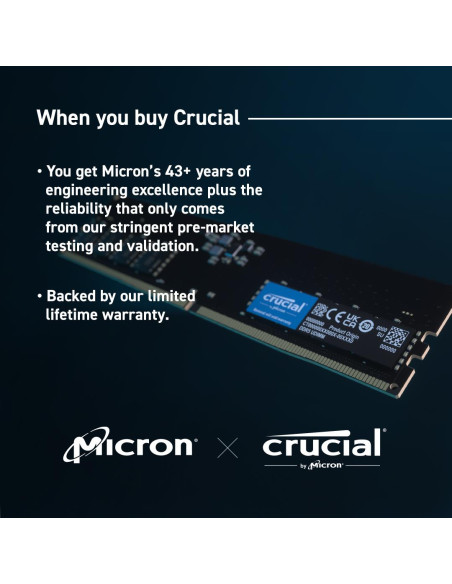 MEMORY DIMM 16GB DDR5-5600/CT16G56C46U5 CRUCIAL