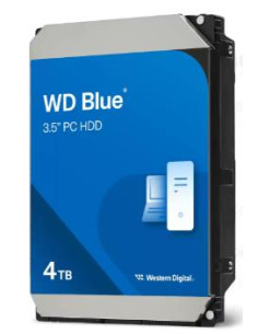HDD, WESTERN DIGITAL, Blue, 4 TB, Serial ATA III, Buffer 128 MB, 5400 RPM, 3.5 ", WD40EZZX
