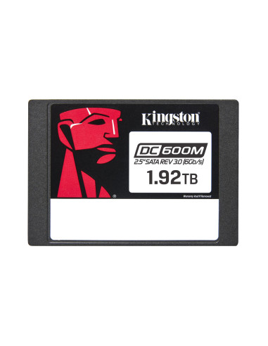 SSD, KINGSTON, 3504xTBW rating, MTBF 2000000 h, Read speed 560 MB/s, Write speed 530 MB/s, Serial ATA III, 2.5", 1920 GB, DC600