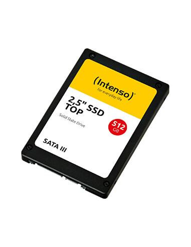 SSD, INTENSO, 512 GB, Serial ATA III, Write speed 500 MB/s, Read speed 550 MB/s, 2.5", MTBF 2000000 h, 3812450