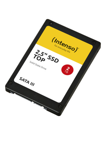 SSD, INTENSO, 2000 GB, Serial ATA, Write speed 520 MB/s, Read speed 550 MB/s, 2.5", 960xTBW rating, MTBF 2000000 h, 3812470