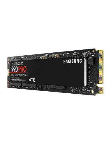 SSD, SAMSUNG, 990 PRO, 4TB, M.2, PCIe Gen4, NVMe, TLC, Write speed 6900 MBytes/sec, Read speed 7450 MBytes/sec, 2.3mm, TBW 2400