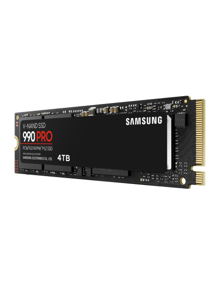 SSD, SAMSUNG, 990 PRO, 4TB, M.2, PCIe Gen4, NVMe, TLC, Write speed 6900 MBytes/sec, Read speed 7450 MBytes/sec, 2.3mm, TBW 2400