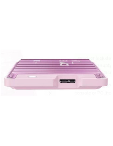 External HDD, WESTERN DIGITAL, P10 Game Drive, WDBA2W0020BPK-WESN, 2TB, USB 3.2, Colour Pink, WDBA2W0020BPK-WES1